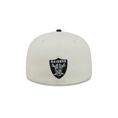New Era Las Vegas Raiders Deceptor Chrome White 59FIFTY Fitted Hat