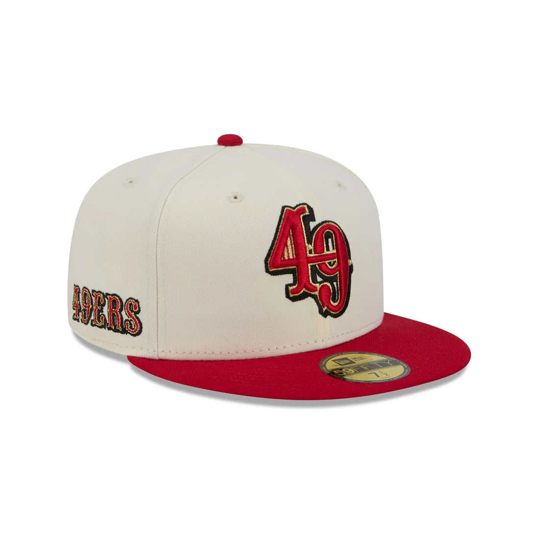 New Era San Francisco 49ers Deceptor Chrome White 59FIFTY Fitted Hat