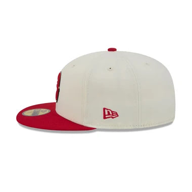 New Era San Francisco 49ers Deceptor Chrome White 59FIFTY Fitted Hat