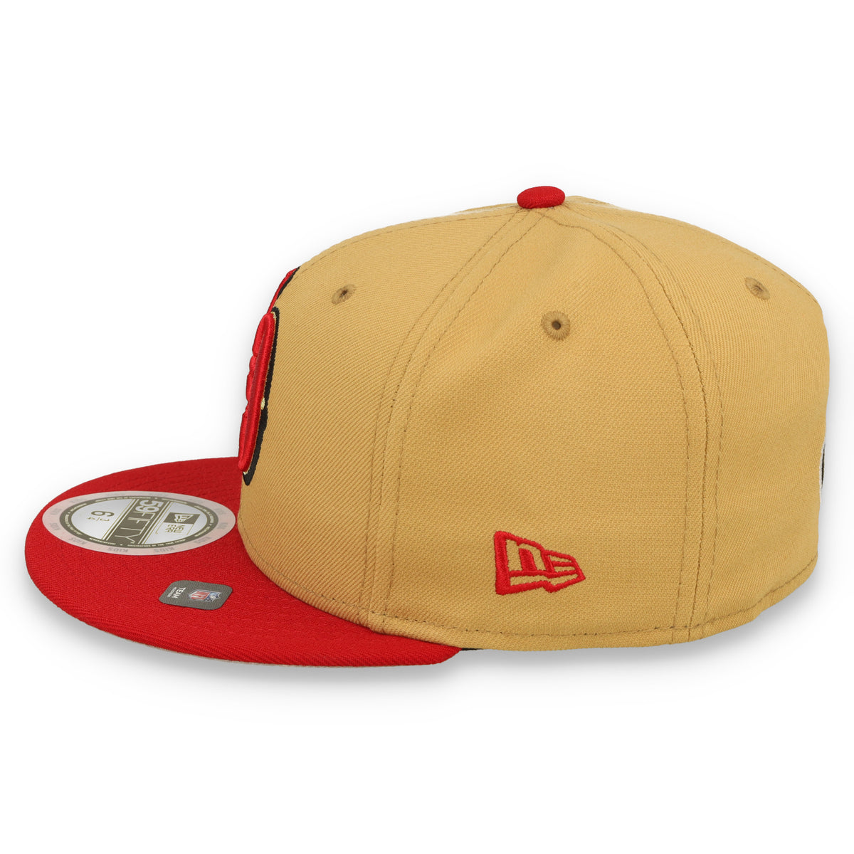 New Era Kids San Francisco 49ers Deceptor 2 59FIFTY Fitted Hat - Optic White/Light Bronze