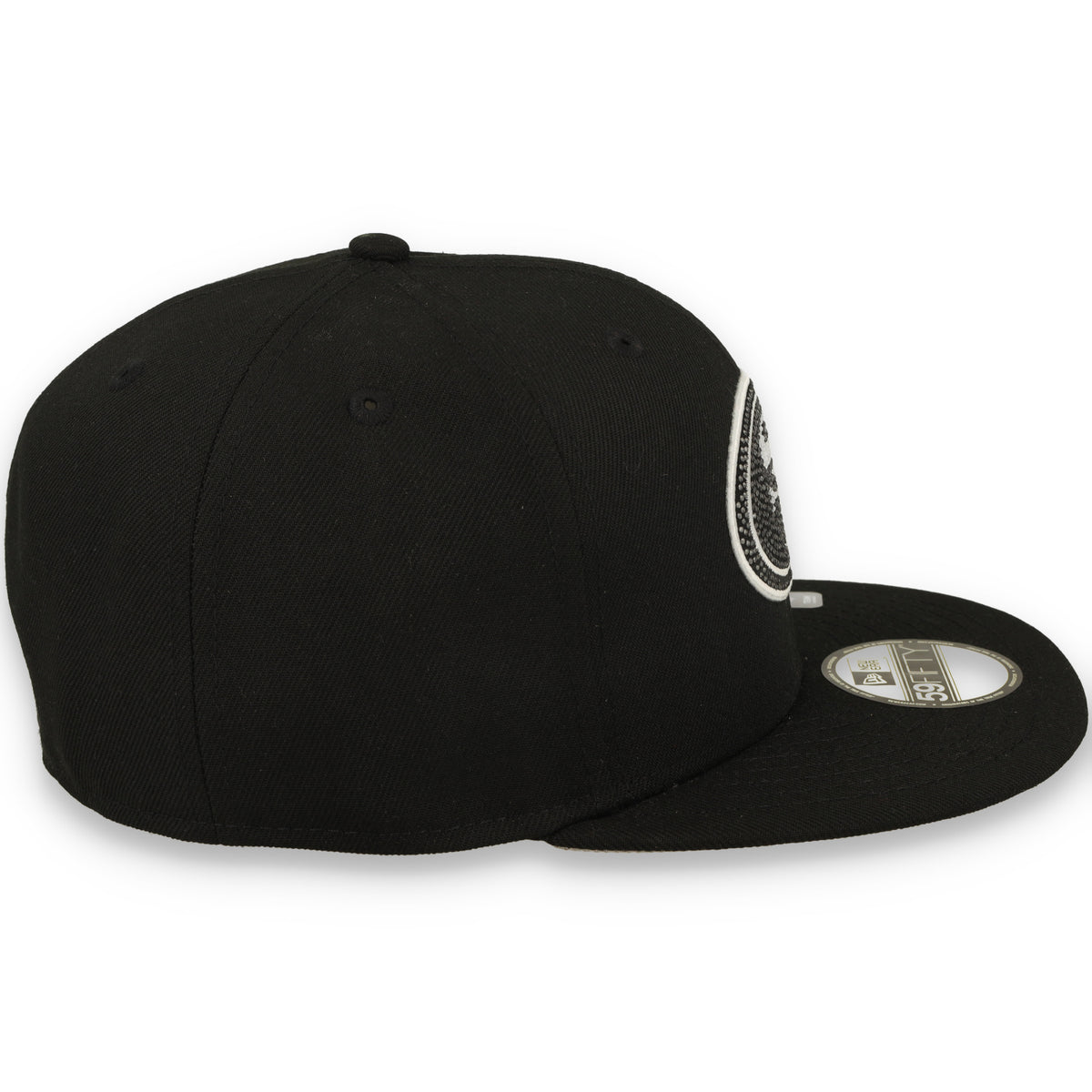 New Era San Francisco 49ers Rhinestone Badge 59FIFTY Fitted Hat - Black