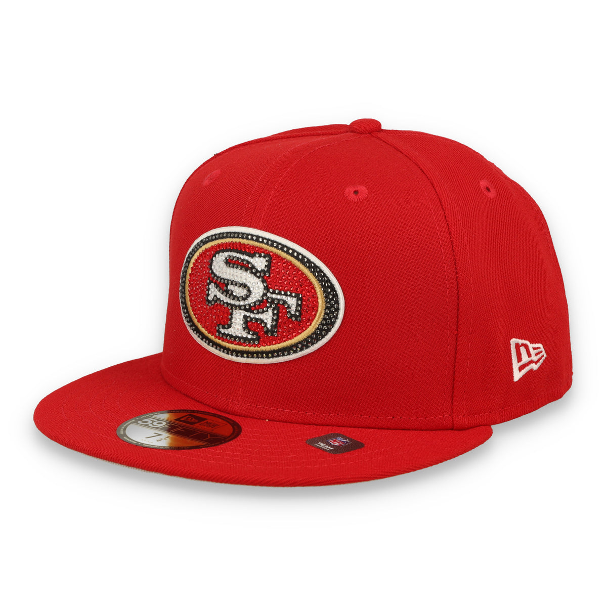 New Era San Francisco 49ers Rhinestone Badge 59FIFTY Fitted Hat - OTC