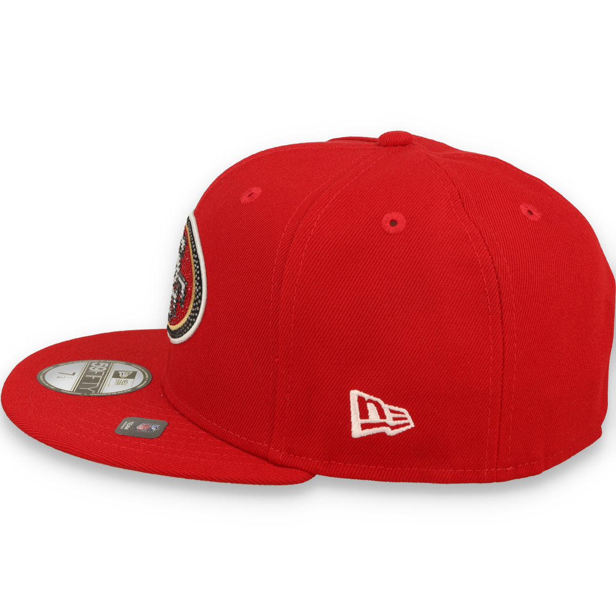 New Era San Francisco 49ers Rhinestone Badge 59FIFTY Fitted Hat - OTC