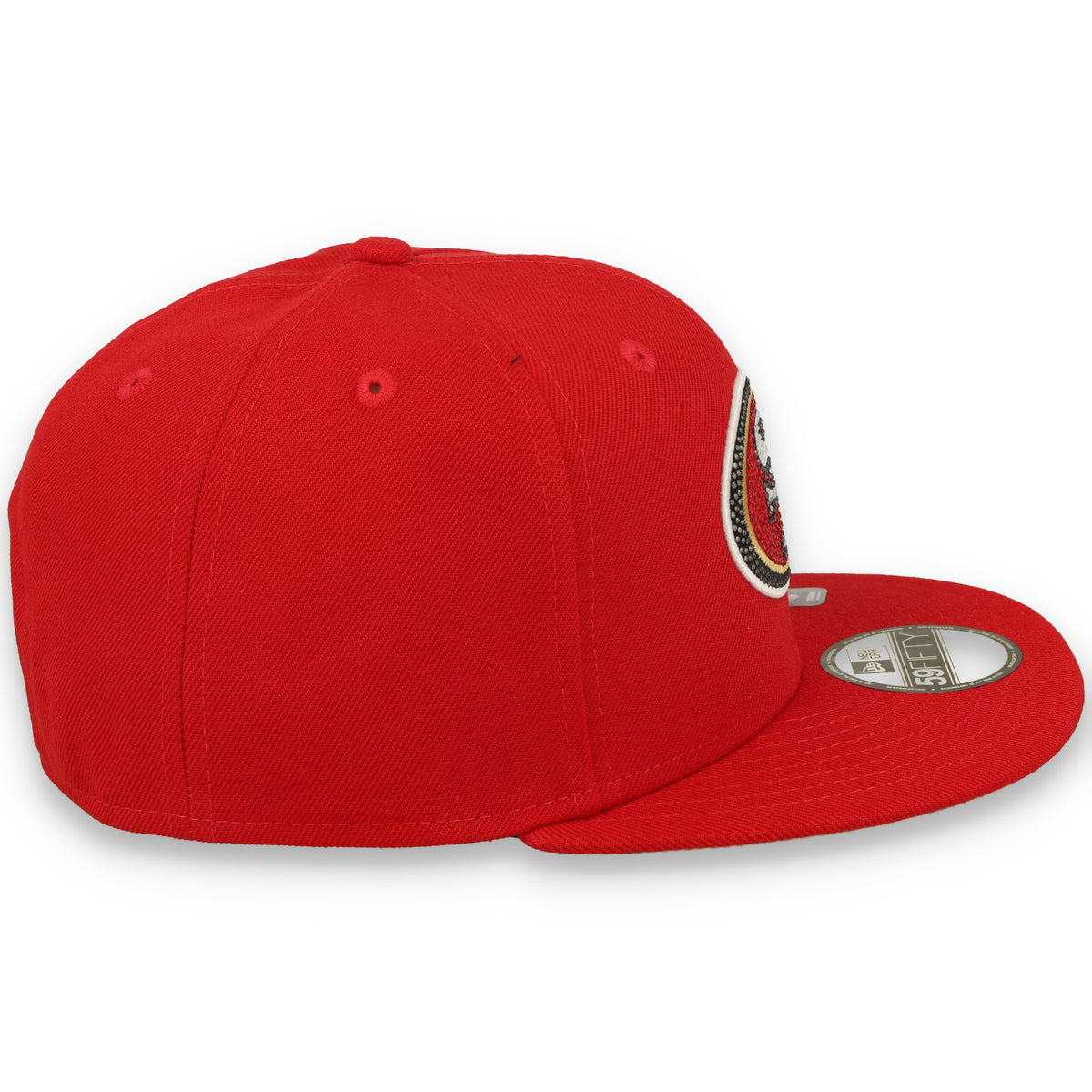 New Era San Francisco 49ers Rhinestone Badge 59FIFTY Fitted Hat - OTC