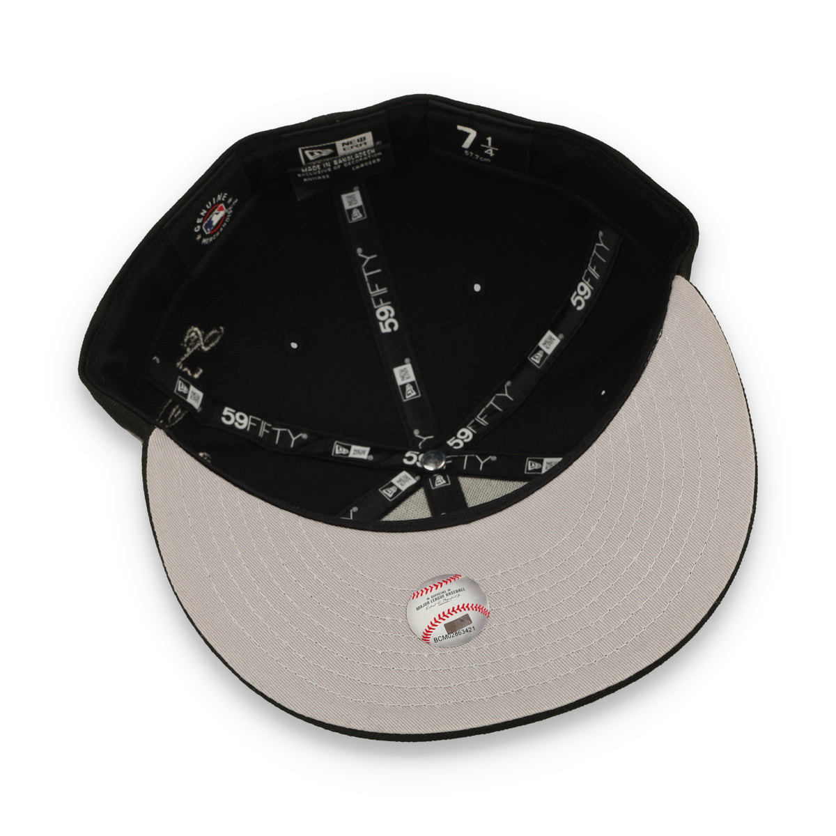 New Era Los Angeles Dodgers Side Script 59FIFTY Fitted Hat - Black