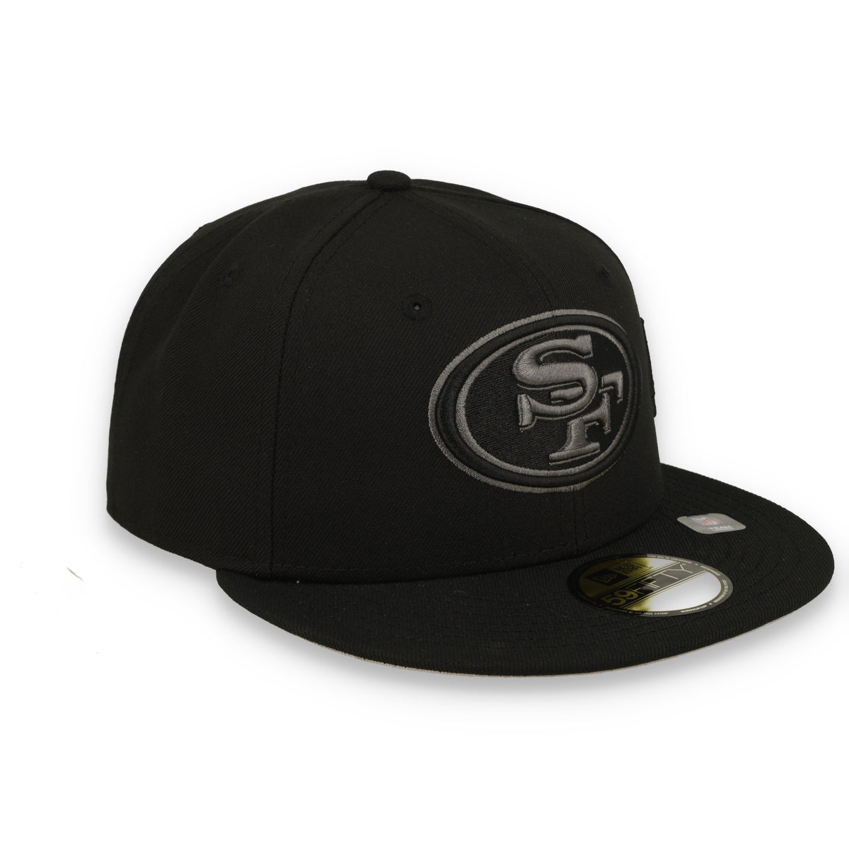New Era San Francisco Side Script 59FIFTY Fitted Hat-Black