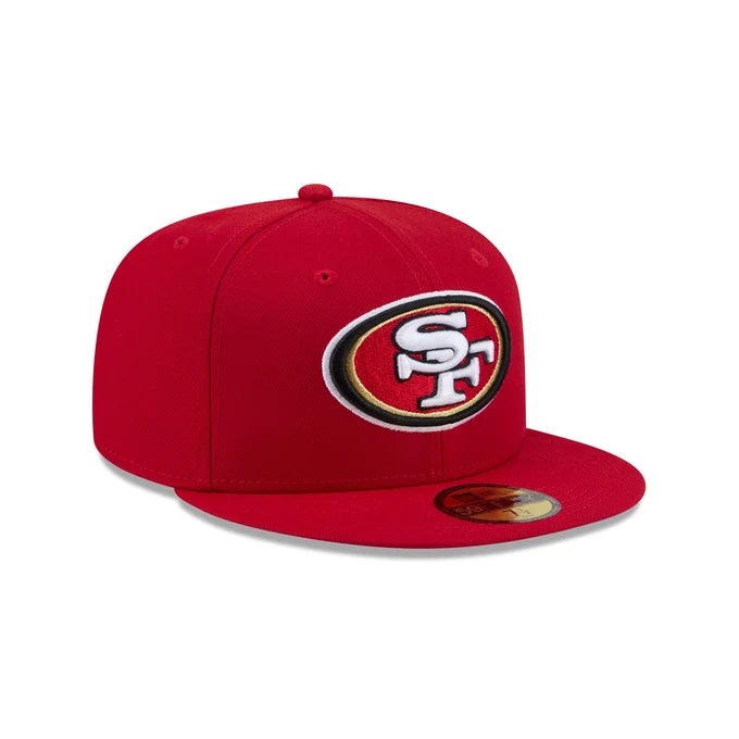 New Era San Francisco Side Script 59FIFTY Fitted Hat-Scarlet