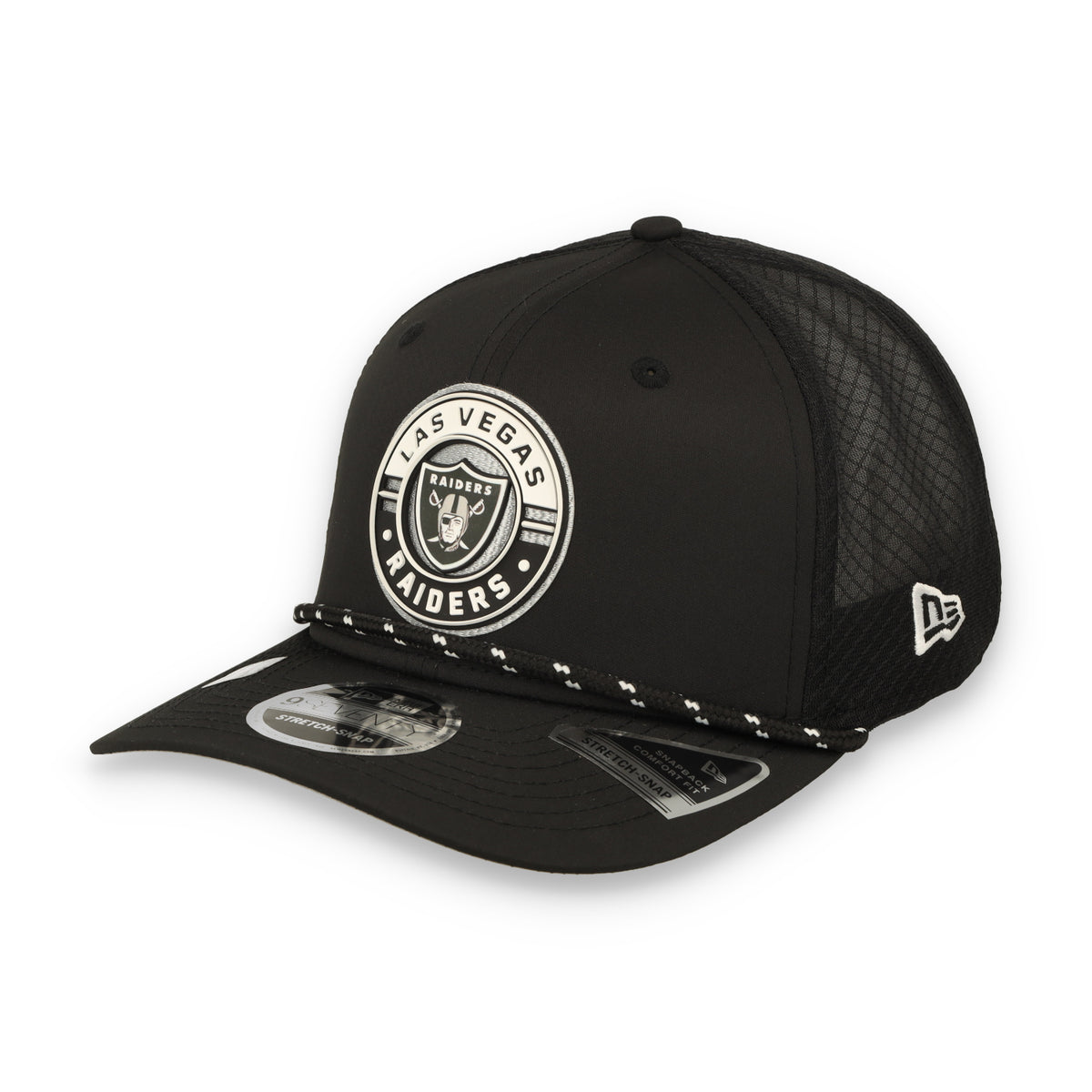 New Era Las Vegas Raiders Game 9SEVENTY Trucker Stretch-Snap Adjustable Hat-