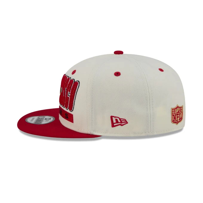New Era San Francisco 49ers Classic Stacked Chrome  9FIFTY Snapback Hat