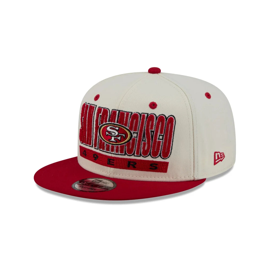 New Era San Francisco 49ers Classic Stacked Chrome  9FIFTY Snapback Hat