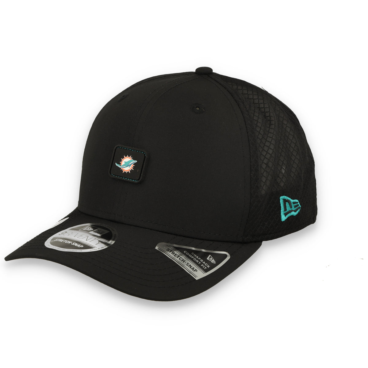 New Era Miami Dolphins Micro Badge 9SEVENTY Adjustable Hat-Black