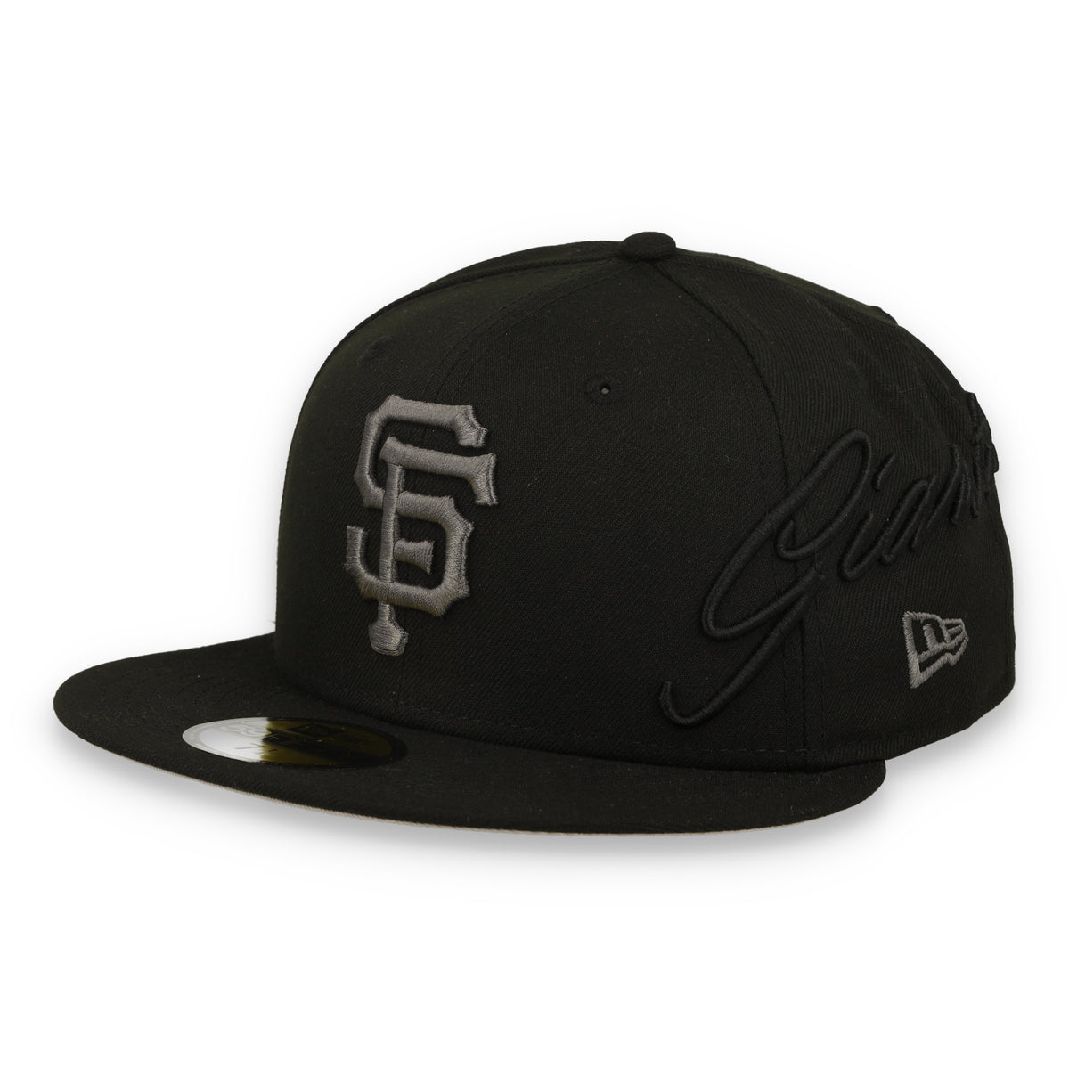 New Era San Francisco Giants Side Script 59FIFTY Fitted Hat - Black