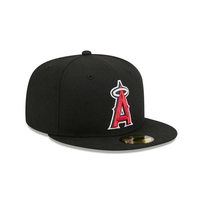 New Era Los Angeles Angels  Black Basic 59FIFTY Fitted - Black/Red