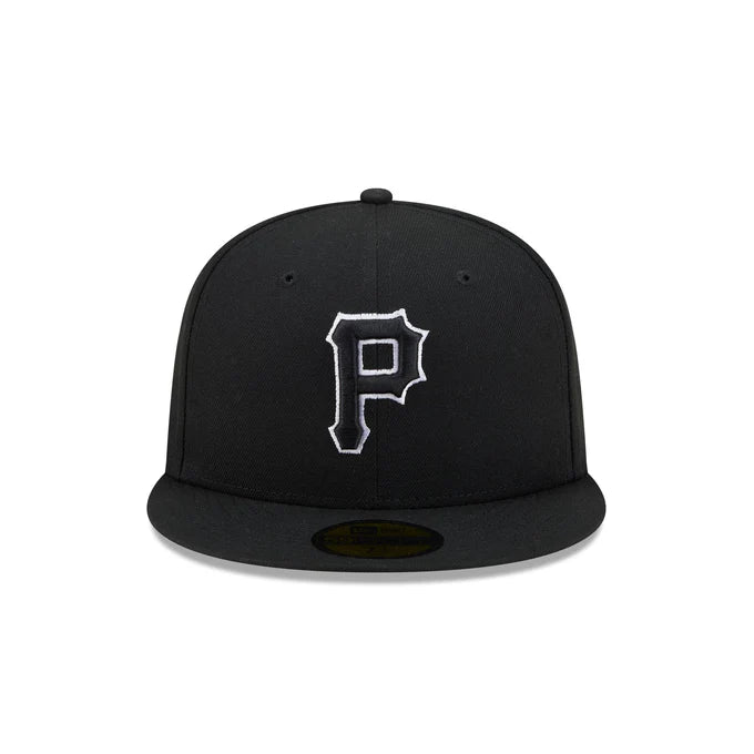 New Era Pittsburgh Pirates 59FIFTY Fitted Hat - BLK/WHITE