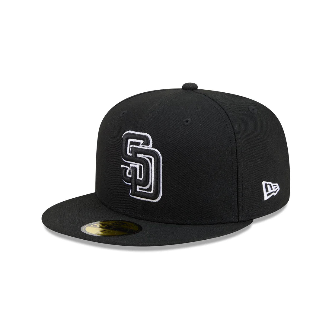 New Era San Diego Padres 59FIFTY Fitted Hat - BLK/WHITE