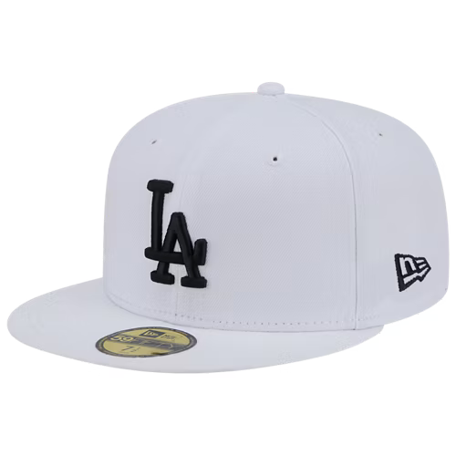 New Era Los Angeles Dodgers 59FIFTY Fitted Hat - White/Blk