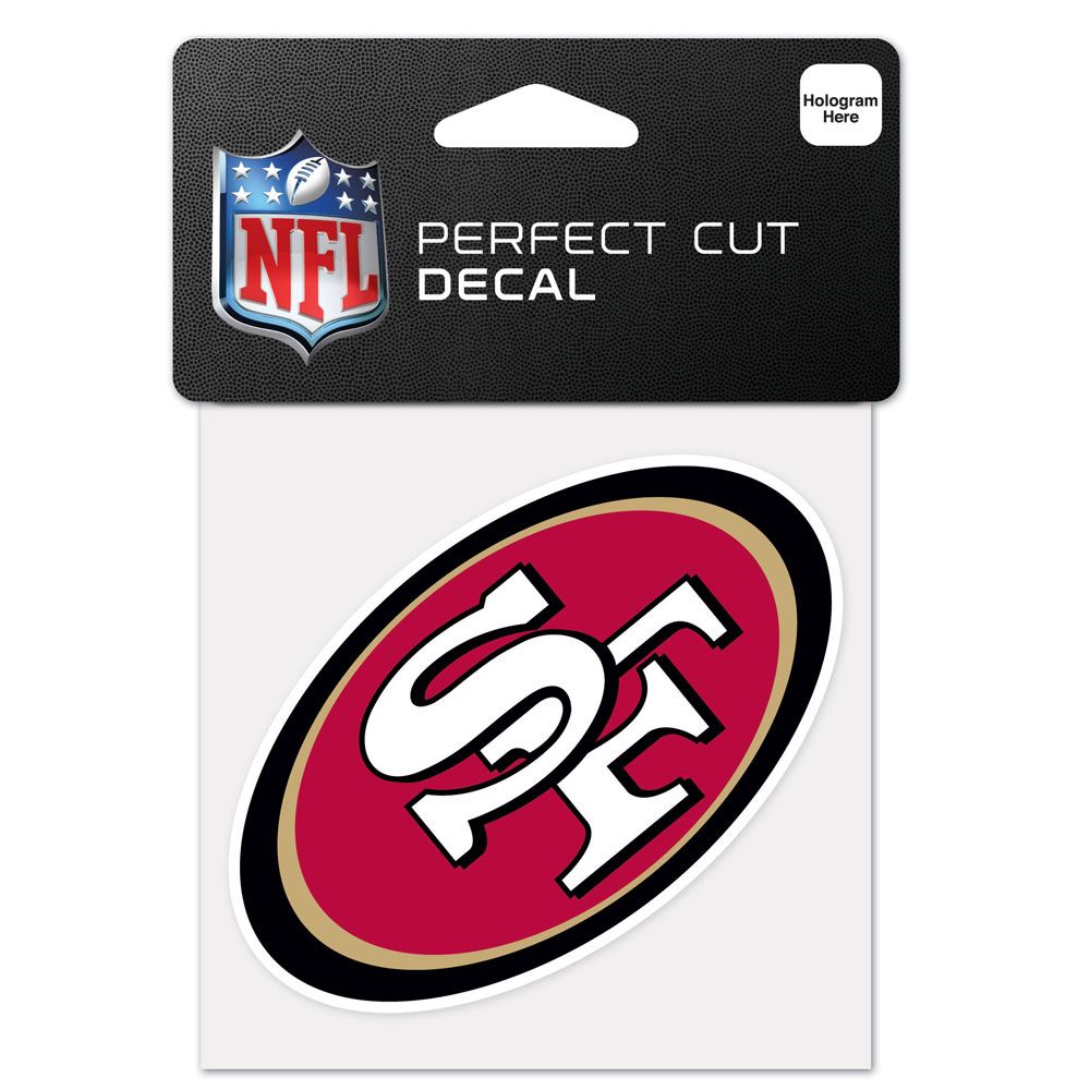San Francisco 49ers Perfect Cut Color Decal 4" X 4"
