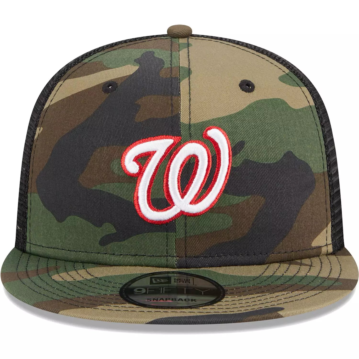 New Era Washington Nationals Woodland Camo Trucker 9FIFTY Snapback Hat-Camo