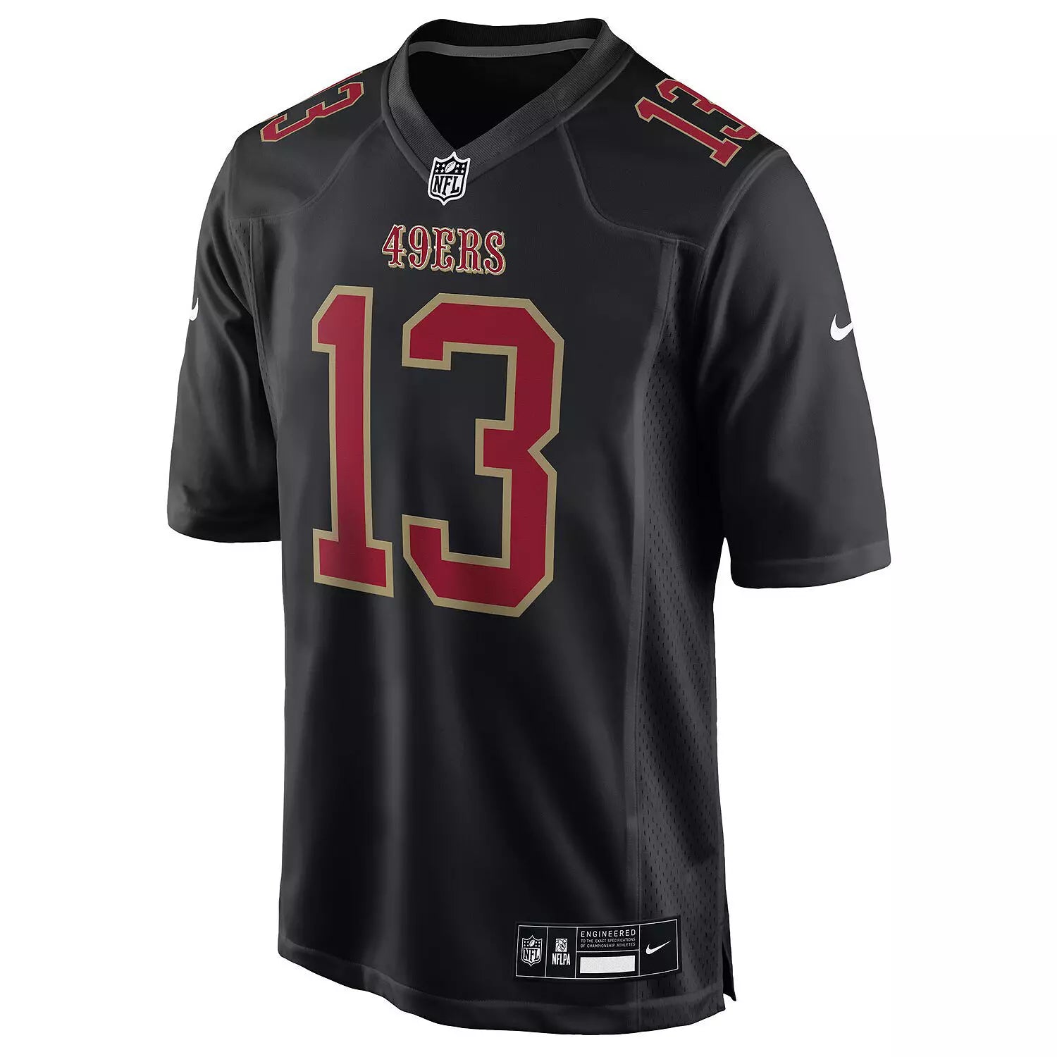 Nike Men's San Francisco 49ers Purdy #13 Carbon Black Fashion Game Jersey