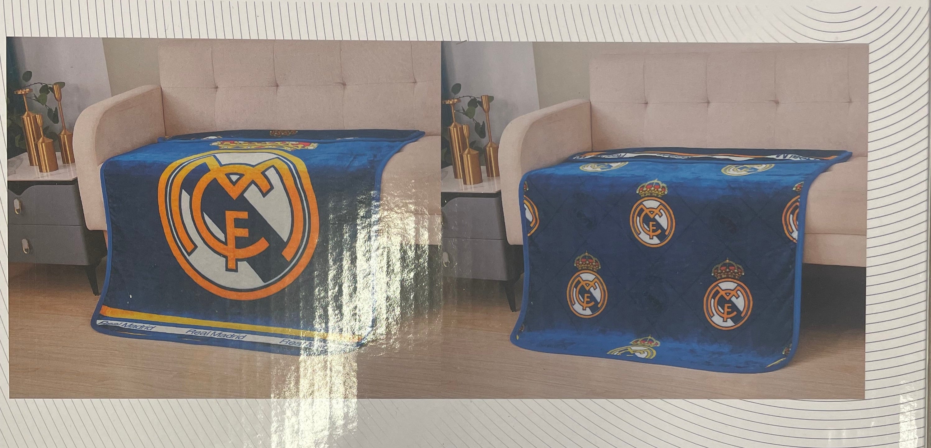 Real Madrid Cloud Soft Reversible Baby Size Blanket