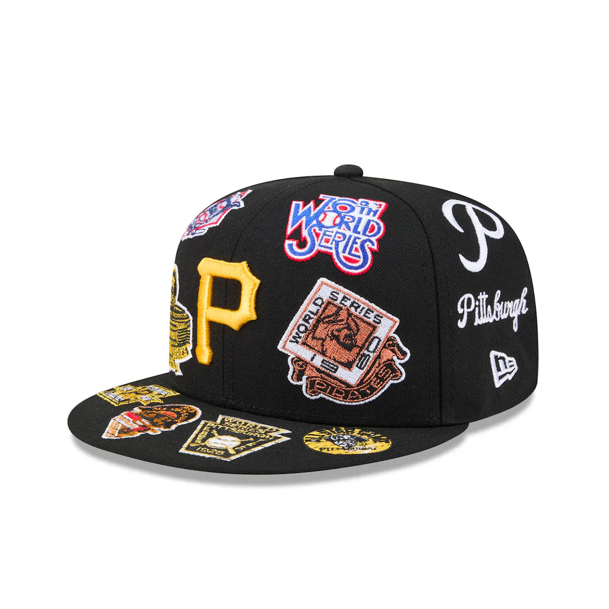 New Era Pittsburgh Pirates All Over 59FIFTY Fitted Hat- Black