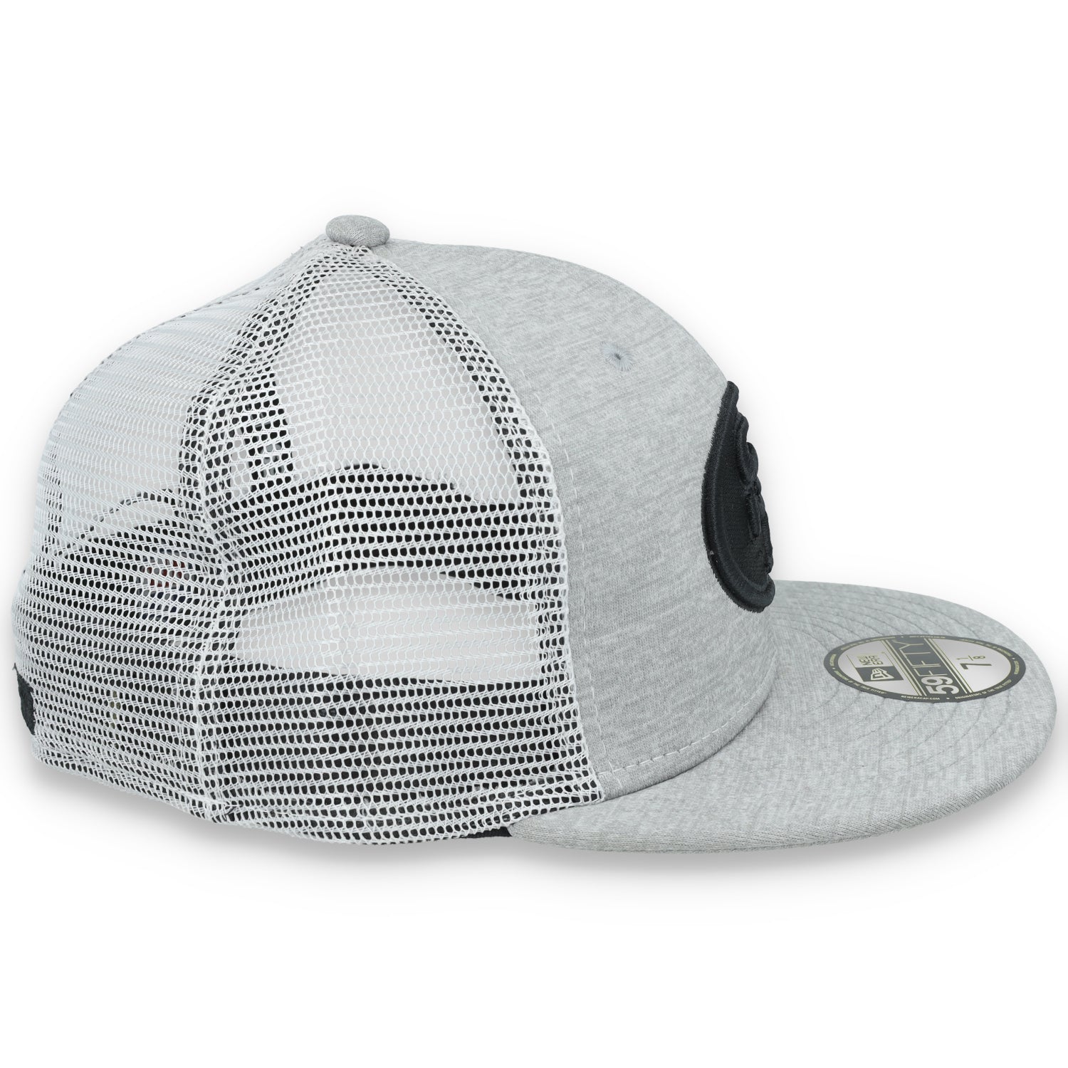 SAN FRANCISCO 49ERS NEW ERA NFL BASIC 59FIFTY MESH-LIGHT GREY