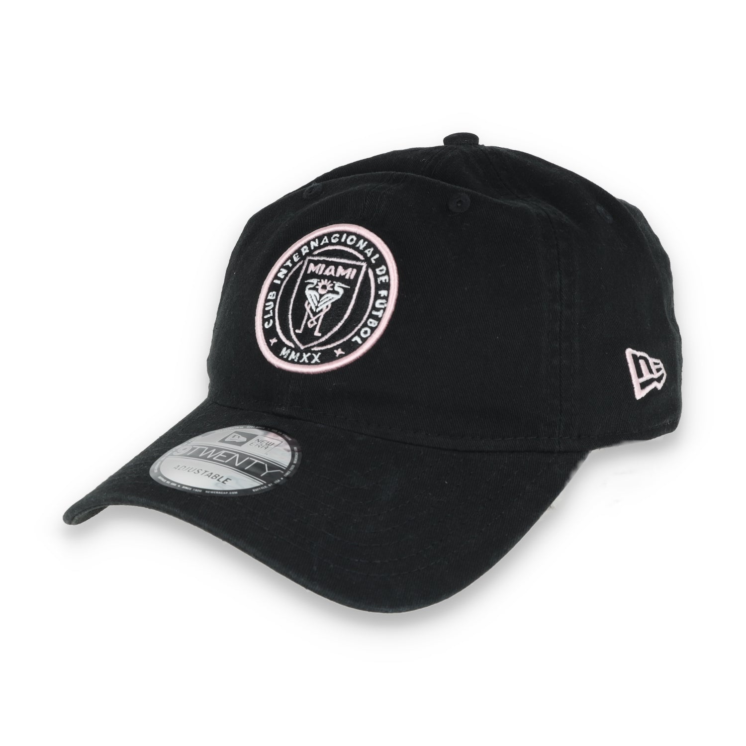 New Era Inter Miami Crest 9TWENTY Adjustable Hat-Black
