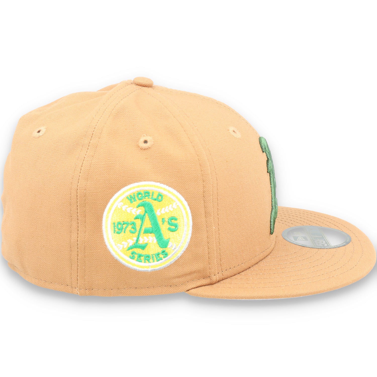 New Era Oakland Athletics 1973 World Series Patch 59FIFTY Fitted-Peanut