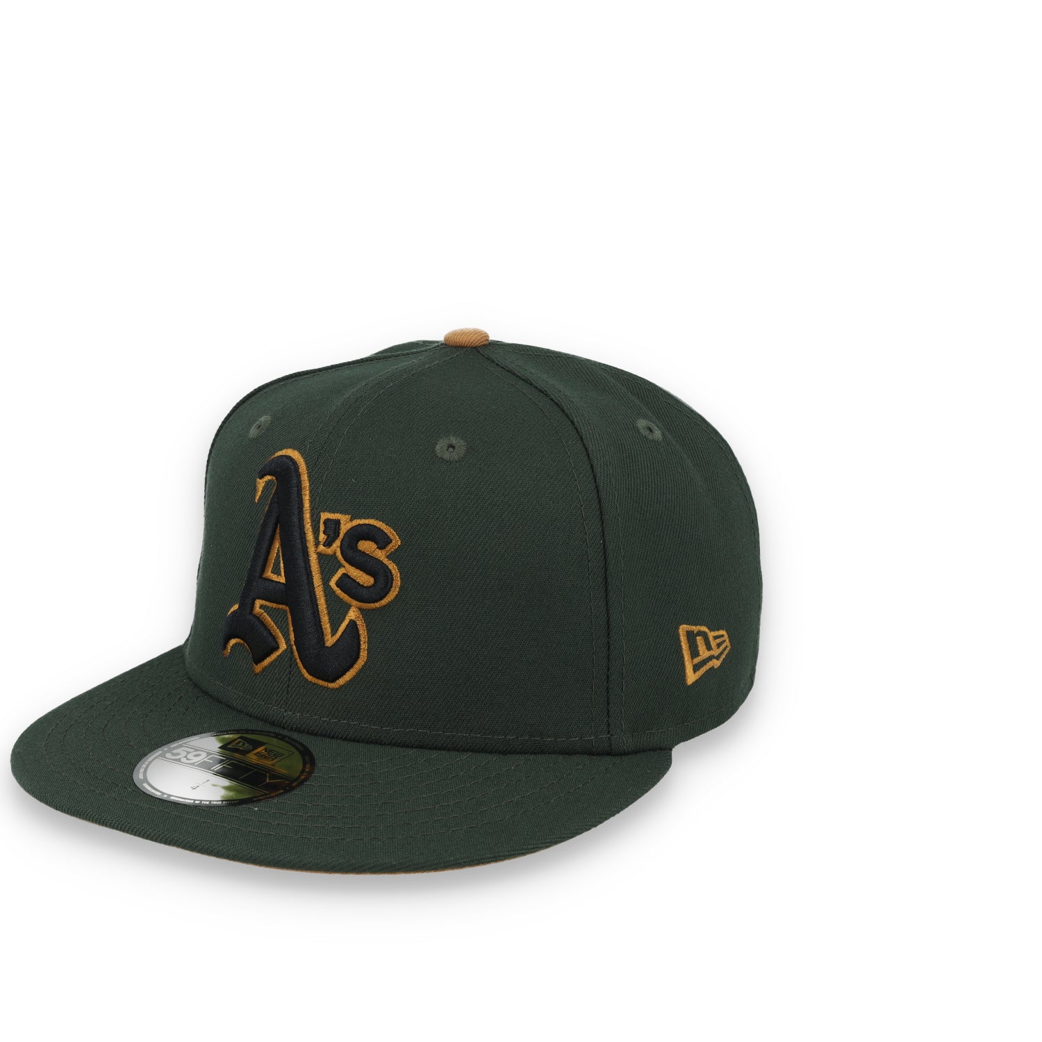 New Era Oakland Athletics 1972 World Series Side Patch 59FIFTY Fitted Hat-Seeweed