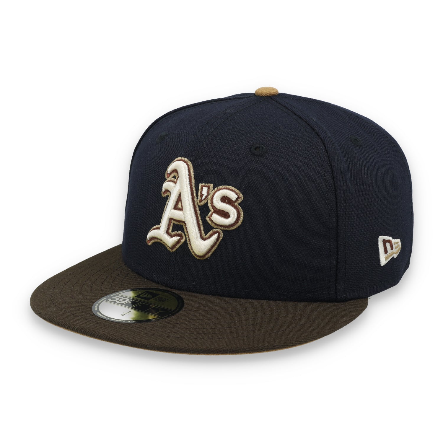 New Era Oakland Athletics 50th Anniversary Side Patch 59fifty Fitted Hat-Navy