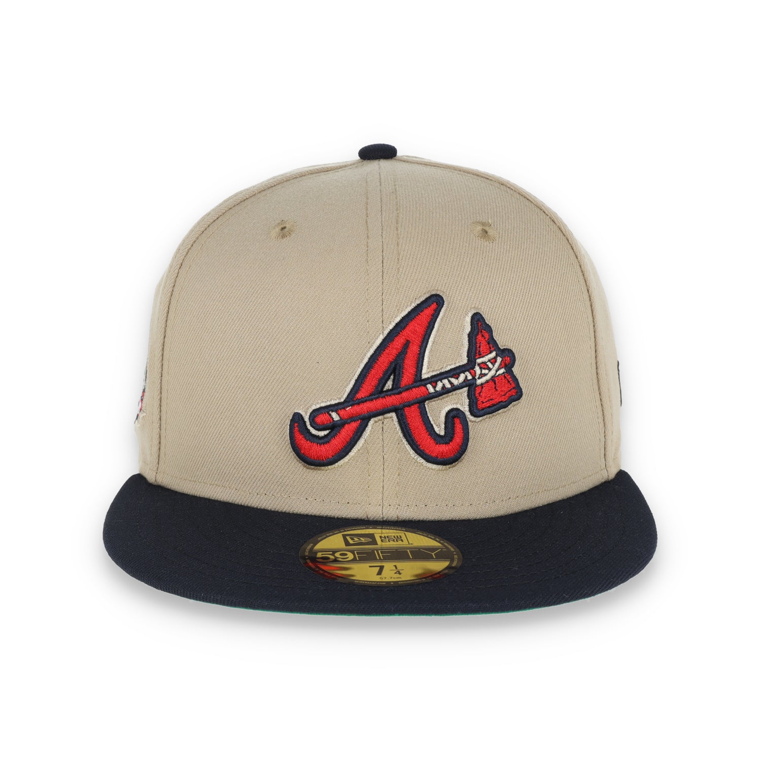 New Era Atlanta Braves  2017 Inaugural Season Side Patch 59FIFTY Fitted Khaki Hat