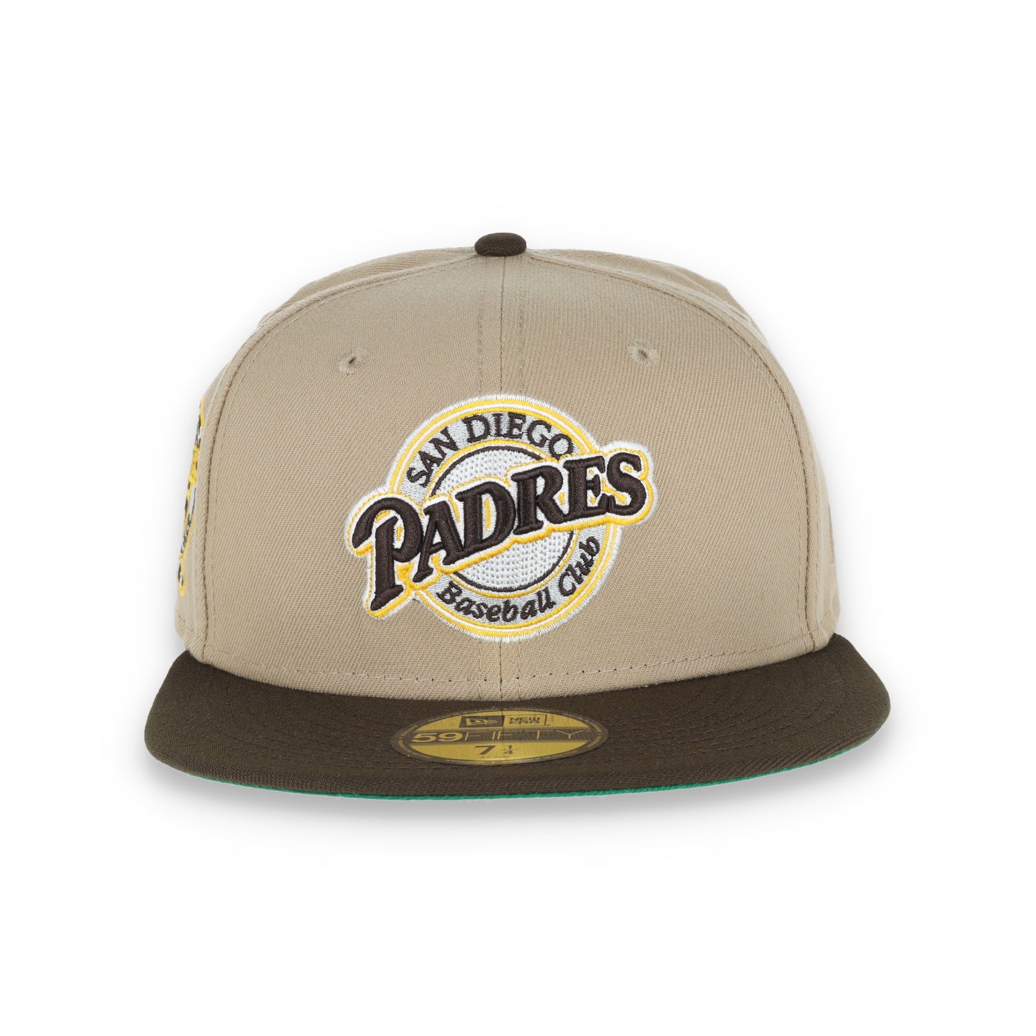 New Era San Diego Padres 25Th Anniversary Side Patch  59FIFTY Fitted Khaki Hat