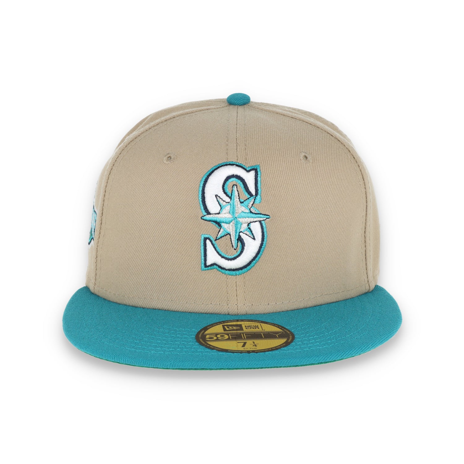 New Era Seattle Mariners 2001 All Star Game Patch 59FIFTY Fitted Khaki Hat