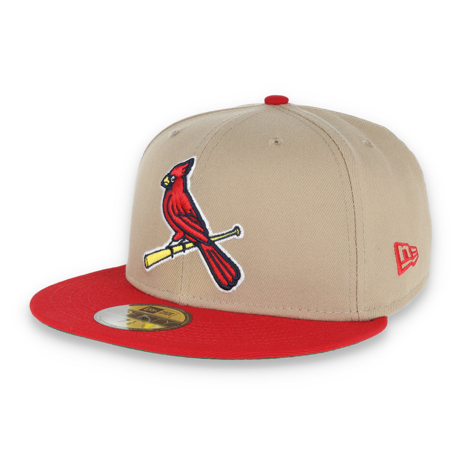 New Era St Louis Cardinals 125th Anniversary Patch 59FIFTY Fitted Khaki Hat