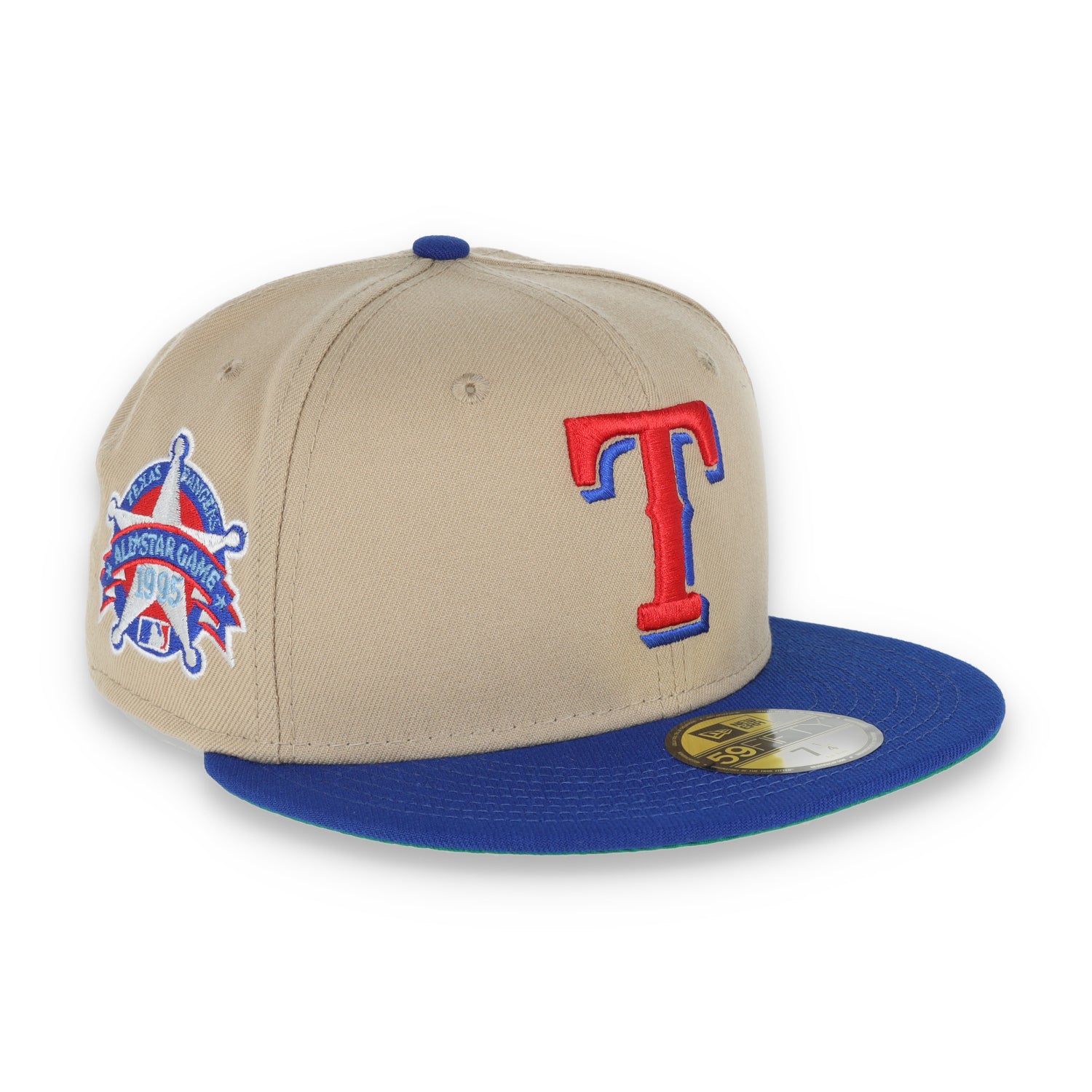 New Era Texas Rangers 1995 All Star Game Patch 59FIFTY Fitted Khaki Hat
