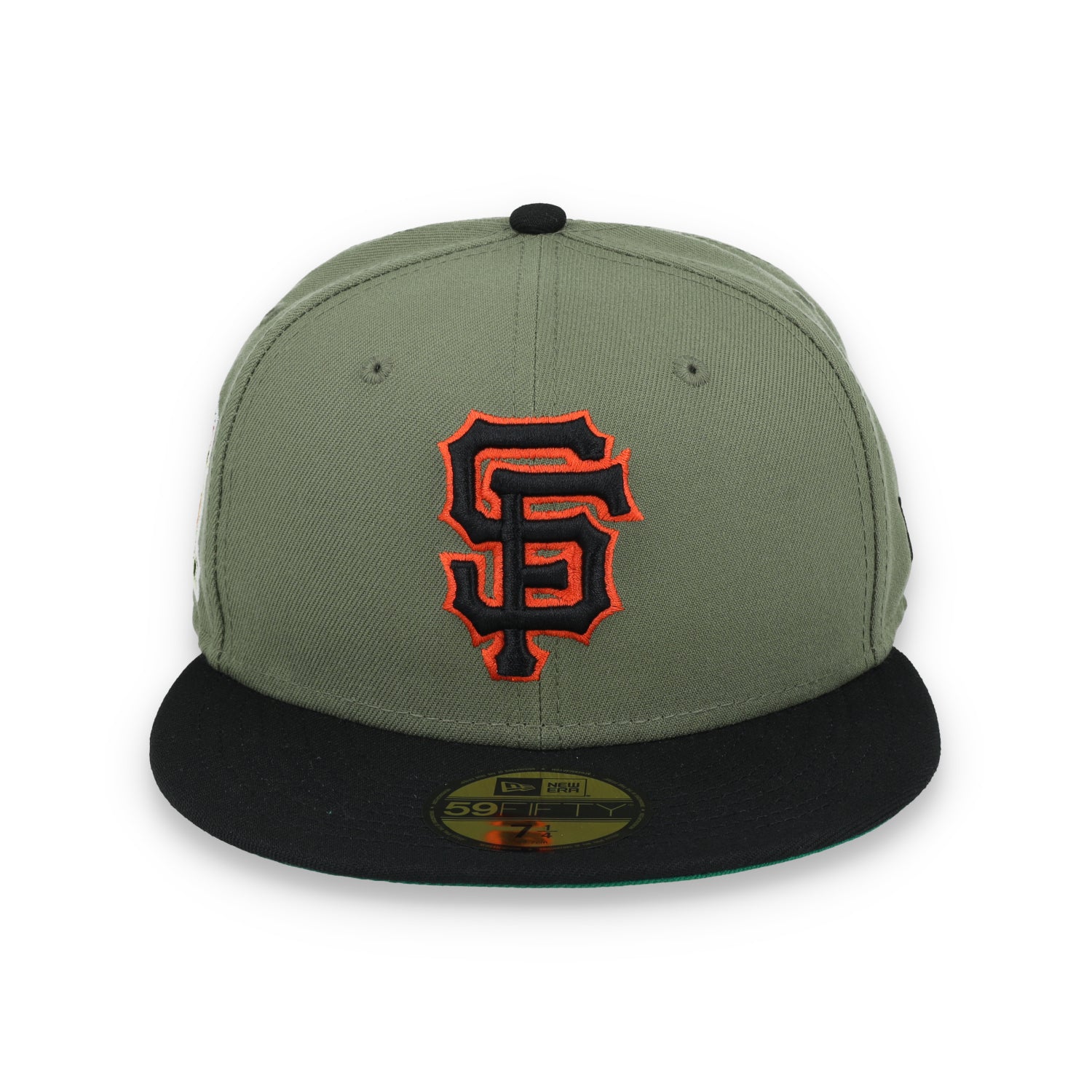 New Era San Francisco Giants 50th Anniversary Side Patch 59FIFTY Fitted Hat- Olive Green