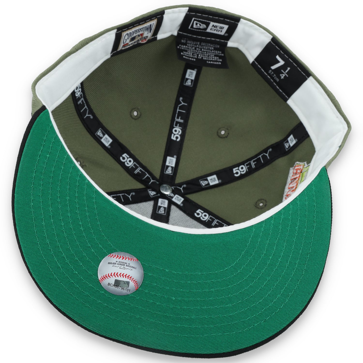 New Era San Francisco Giants 50th Anniversary Side Patch 59FIFTY Fitted Hat- Olive Green