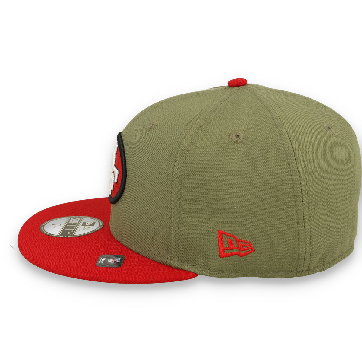 NEW ERA SAN FRANCISCO 49ERS "HAWAII 1990" SIDE PATCH 59FIFTYFITTED - OLIVE GREEN/RED