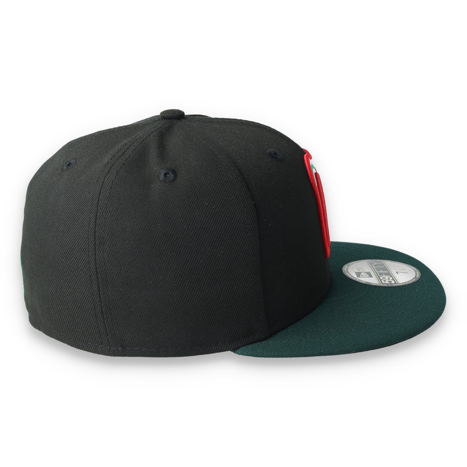 NEW ERA OFFICIAL MEXICO FLAG 59FIFTY FITTED HAT-BLK/DARK GREEN