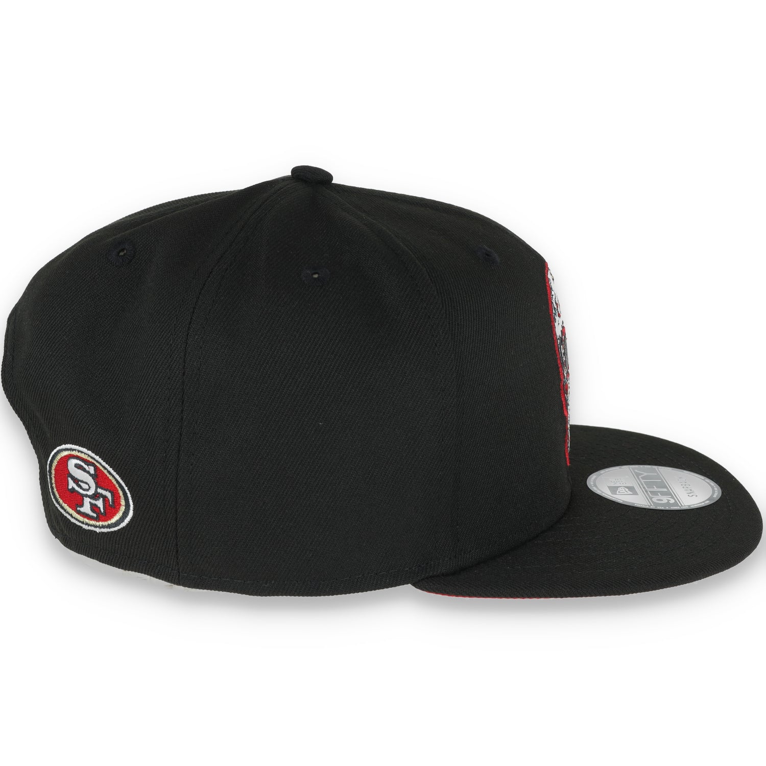 NEW ERA SAN FRANCISCO 49ERS SUGAR SKULL 9FIFTY SNAPBACK HAT-BLACK