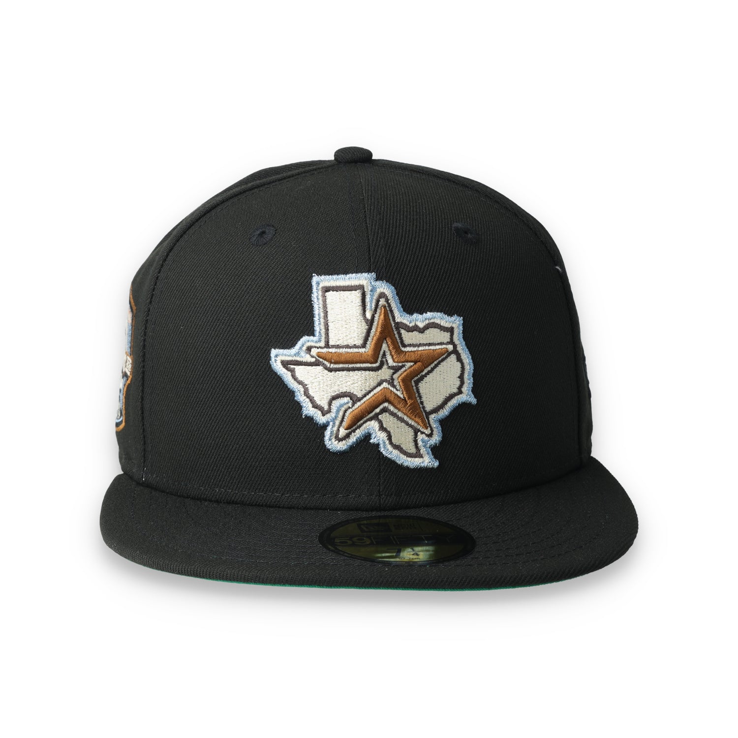 New Era Houston Astros 20th Anniversary Side Patch 59fifty Fitted Cap-Black