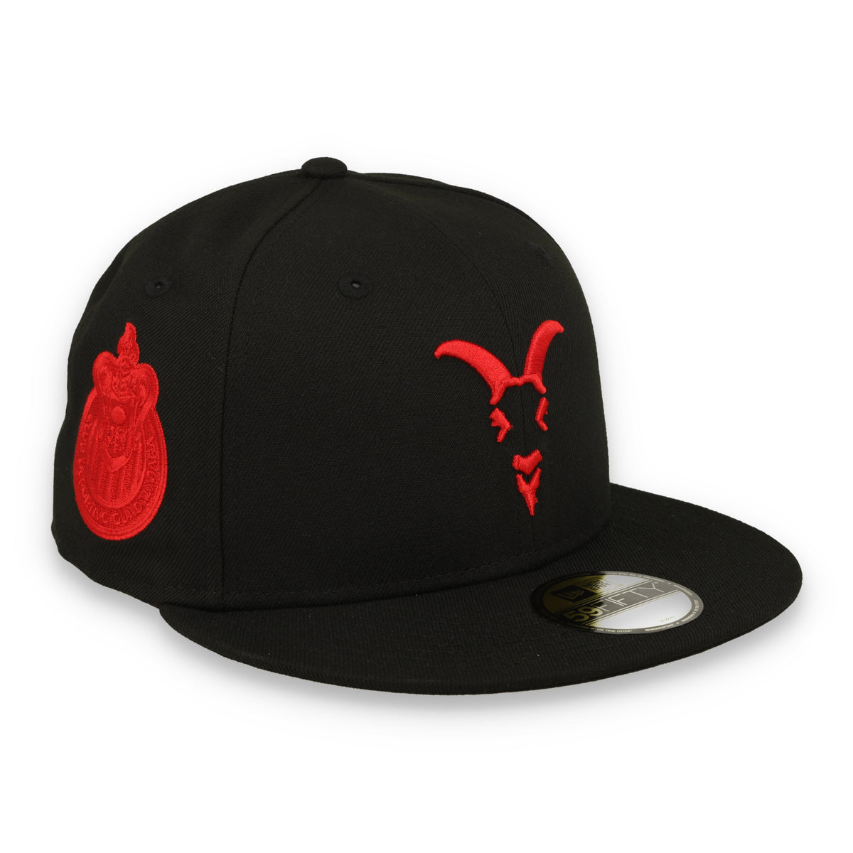 New Era Chivas de Guadalajara Goat Logo 59FIFTY Fitted Hat-Black/Red