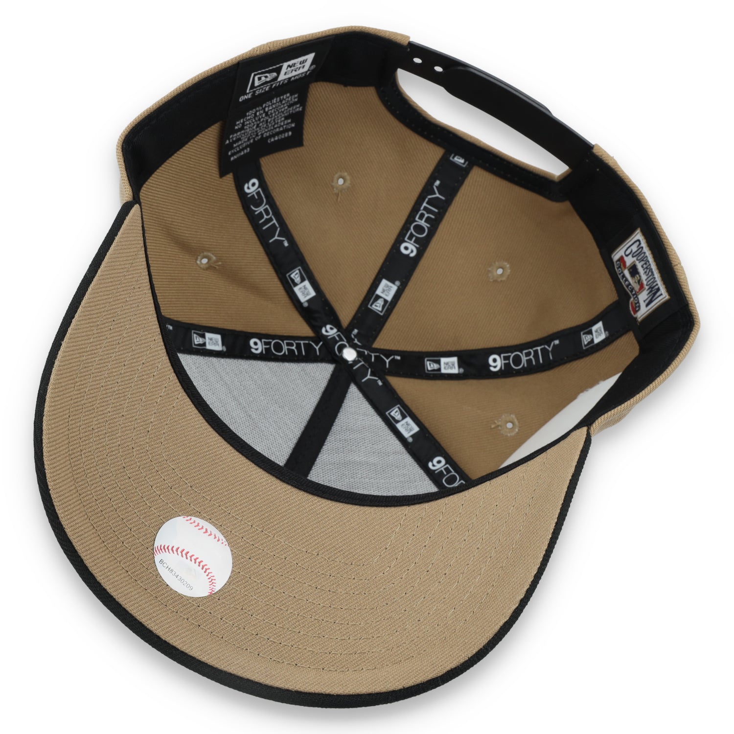 New Era San Francisco Giant 50th Anniversary Side Patch A Frame 9FORTY Adjustable Hat-Khaki