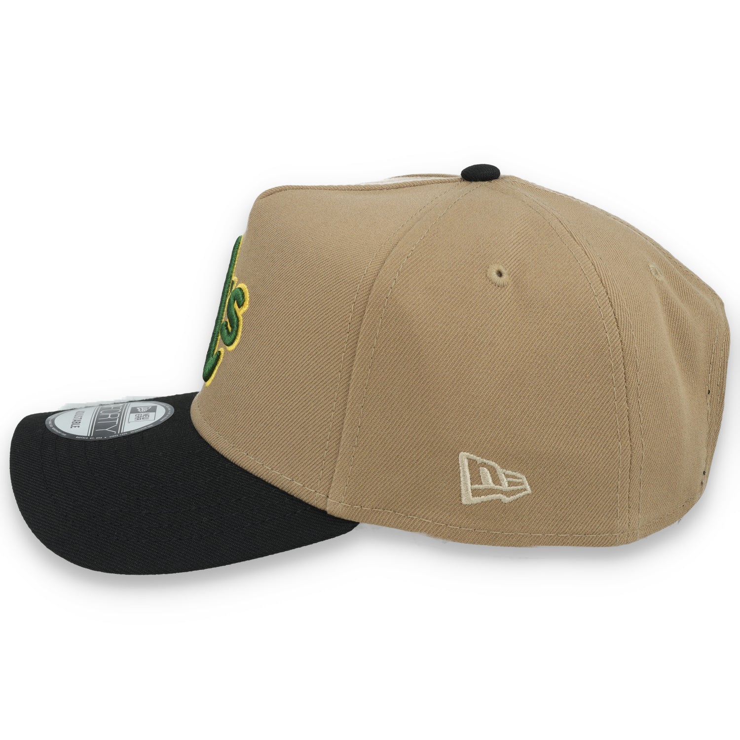 New Era Oakland Athletics 30th Anniversary Side Patch A Frame 9FORTY Adjustable Hat-Khaki