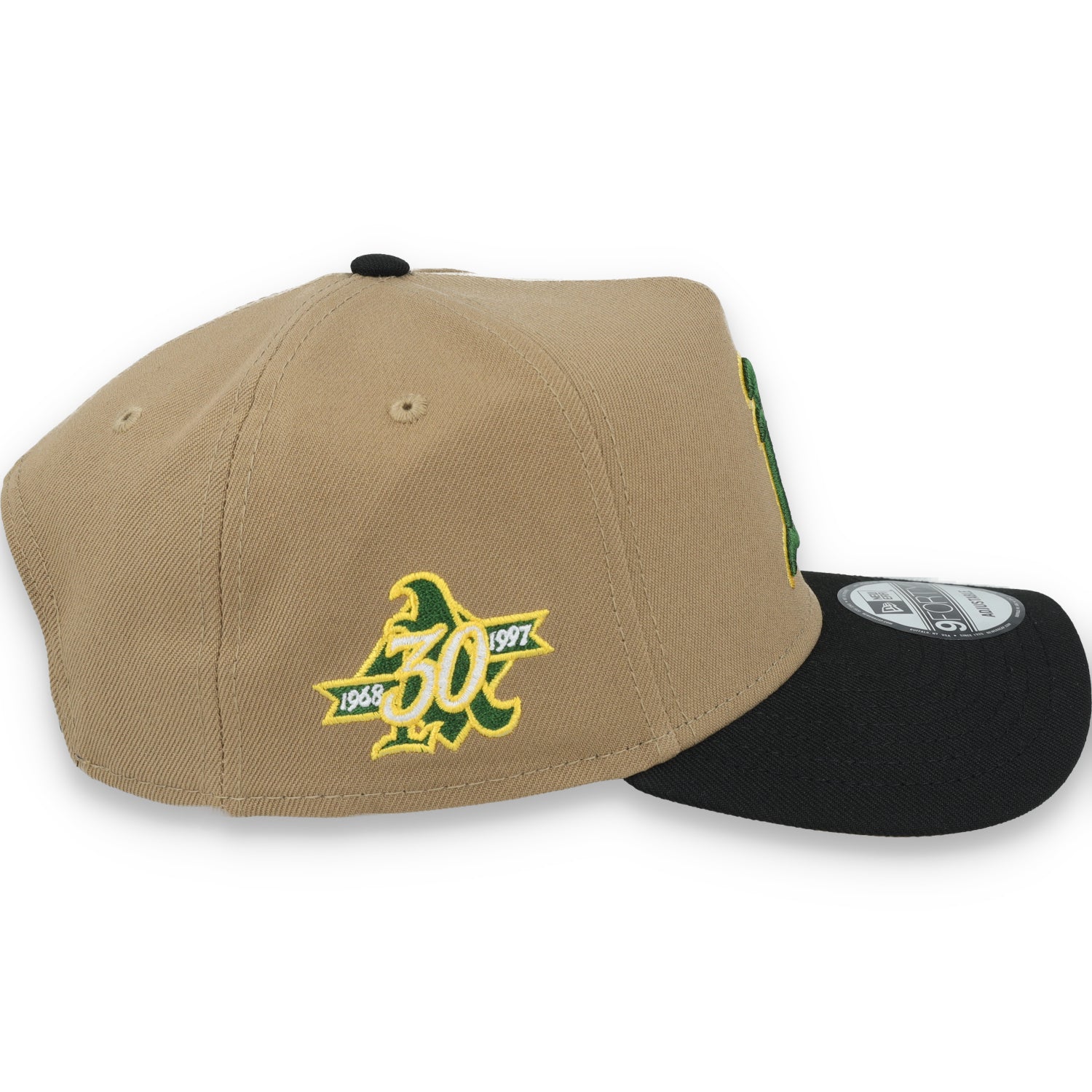 New Era Oakland Athletics 30th Anniversary Side Patch A Frame 9FORTY Adjustable Hat-Khaki