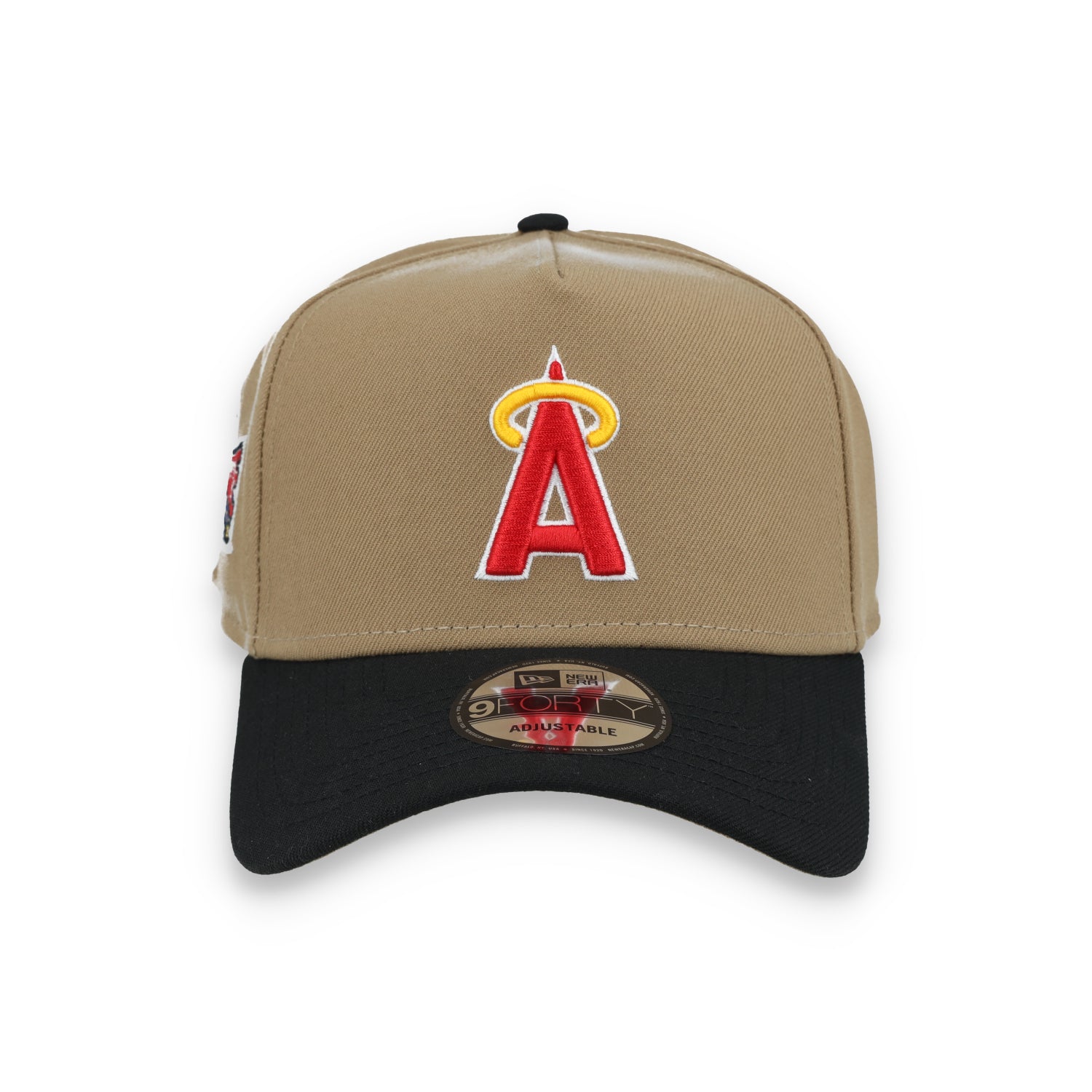 New Era Los Angeles 1989 Angels All Star Side Patch A Frame 9FORTY Adjustable Hat-Khaki