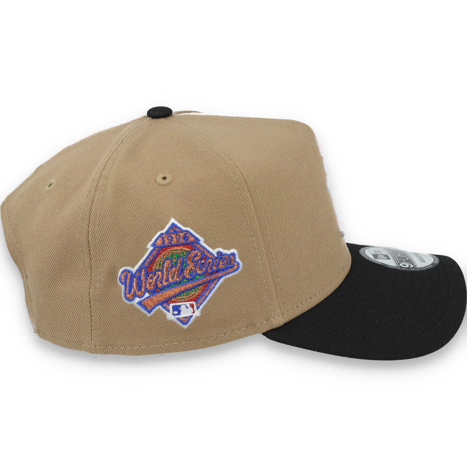 New Era New York Yankees 1996 World Series Side Patch A Frame 9FORTY Adjustable Hat-Khaki