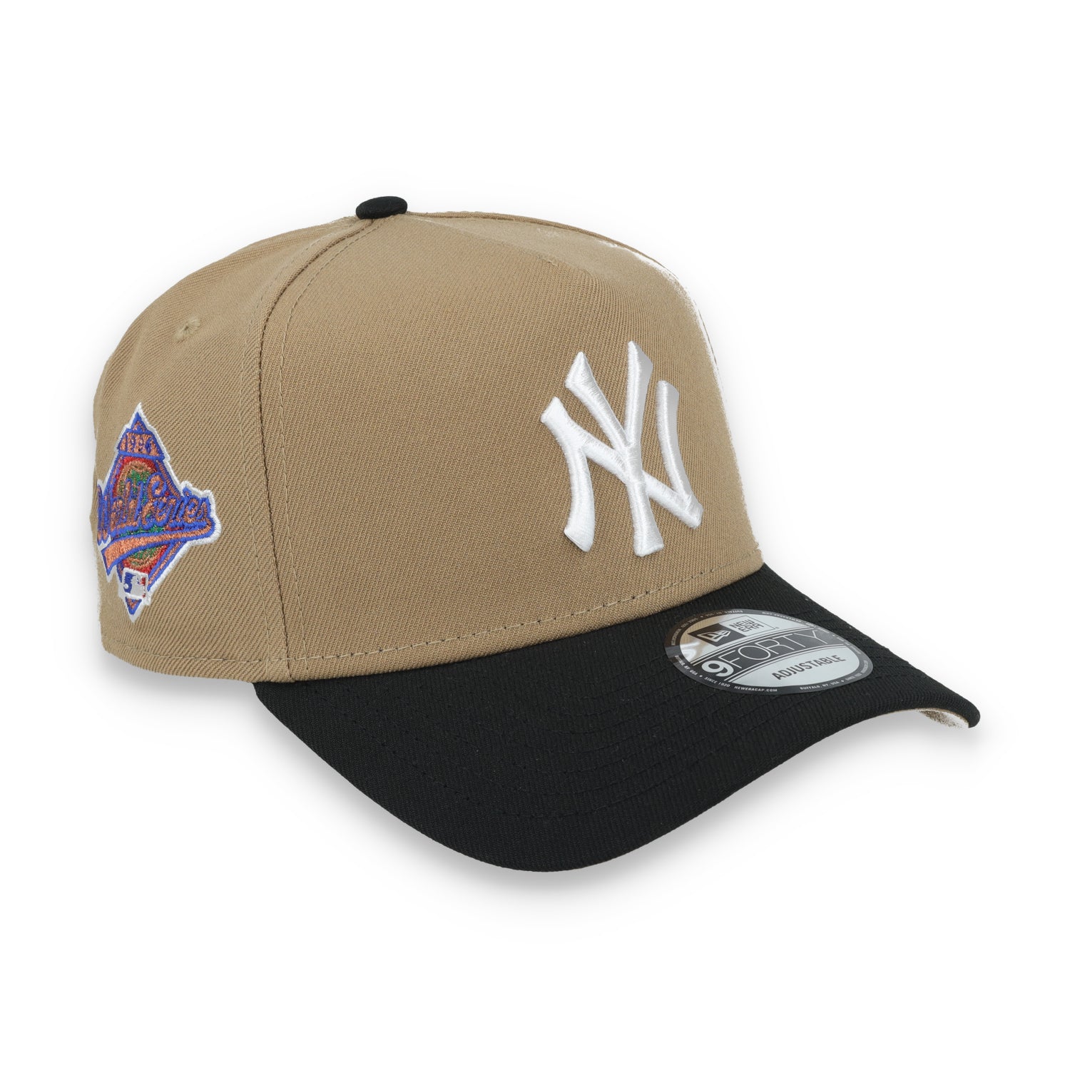 New Era New York Yankees 1996 World Series Side Patch A Frame 9FORTY Adjustable Hat-Khaki