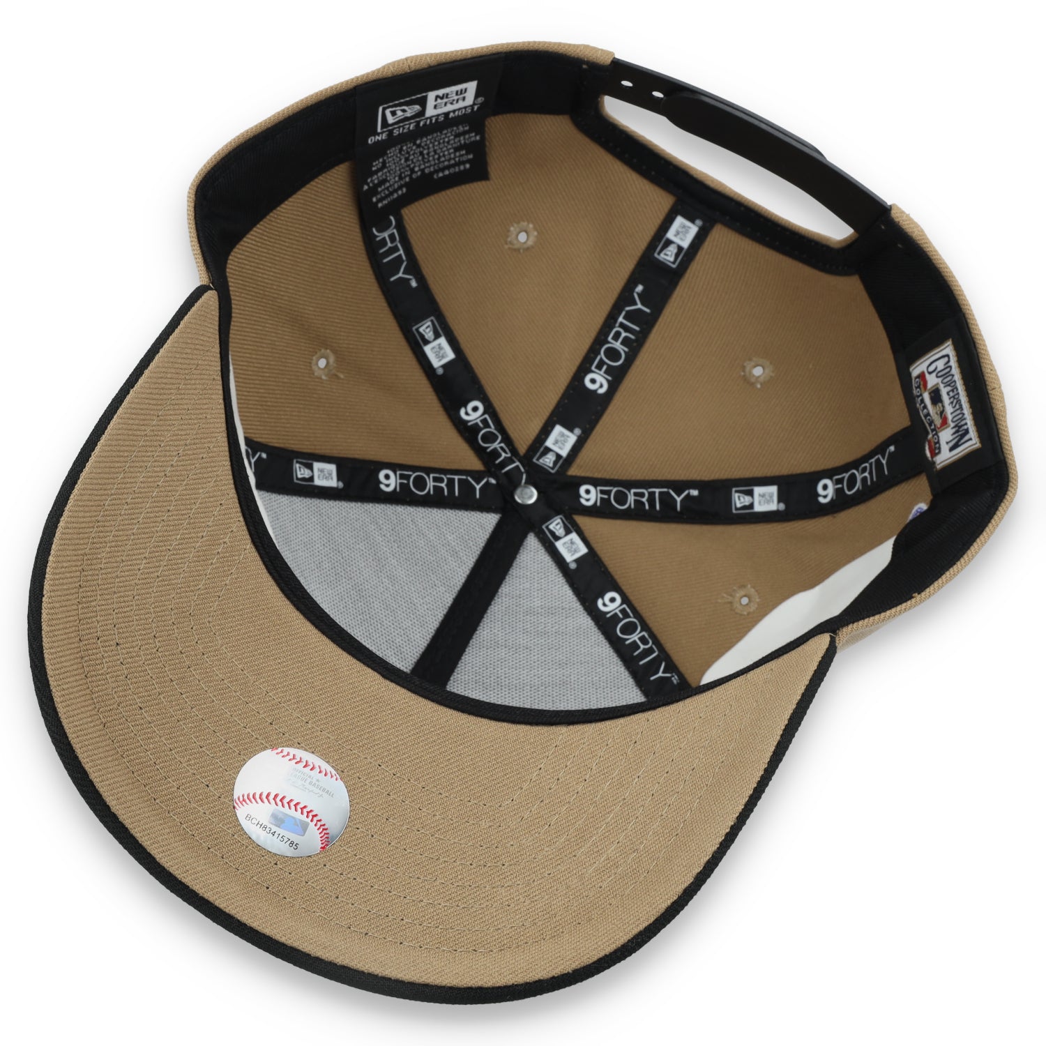 New Era New York Yankees 1996 World Series Side Patch A Frame 9FORTY Adjustable Hat-Khaki