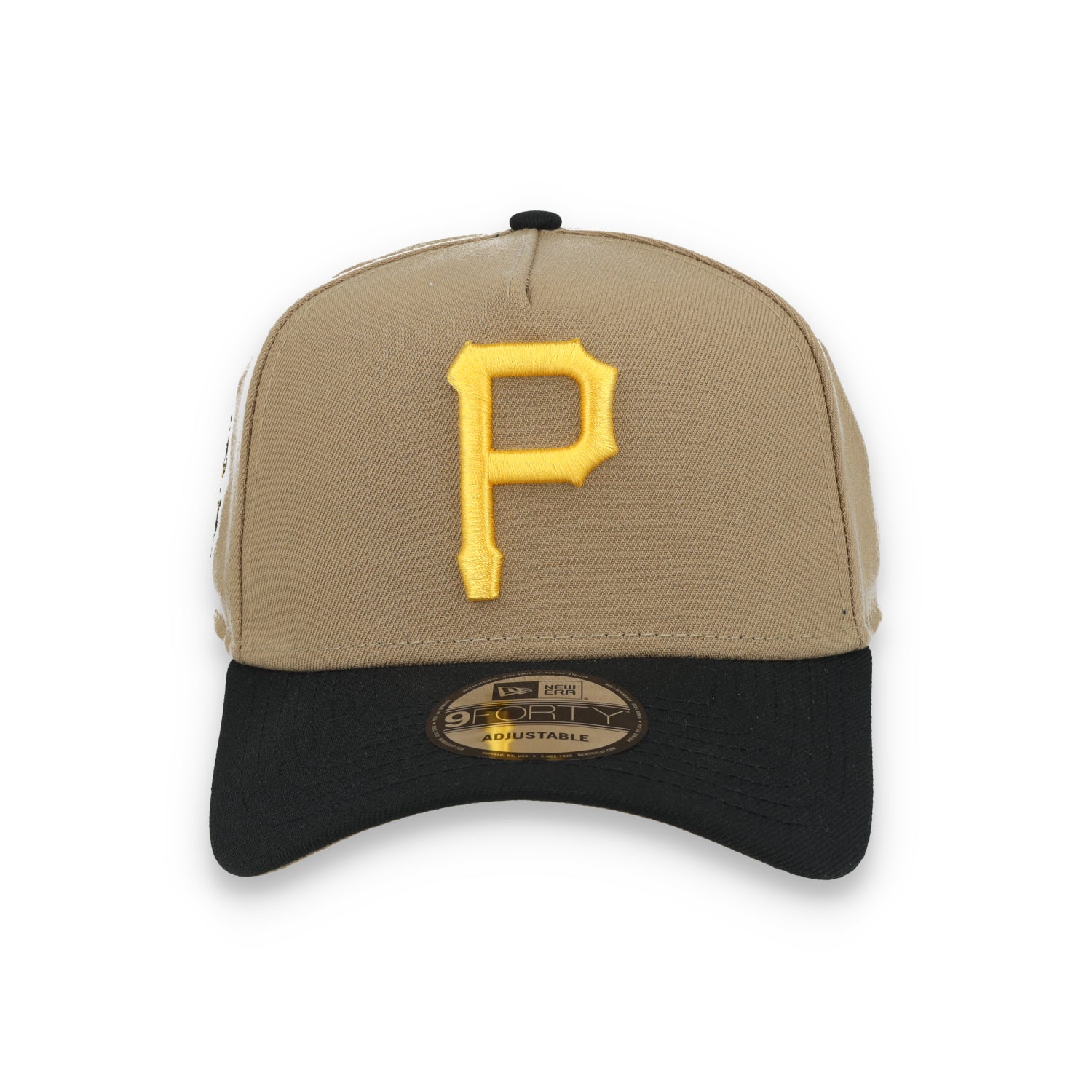 New Era Pittsburg Pirates 1980 World Series Side Patch A Frame 9FORTY Adjustable Hat-Khaki